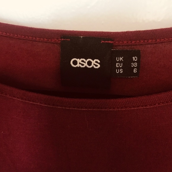 ASOS Burgundy and Black dress - Picture 3 of 4